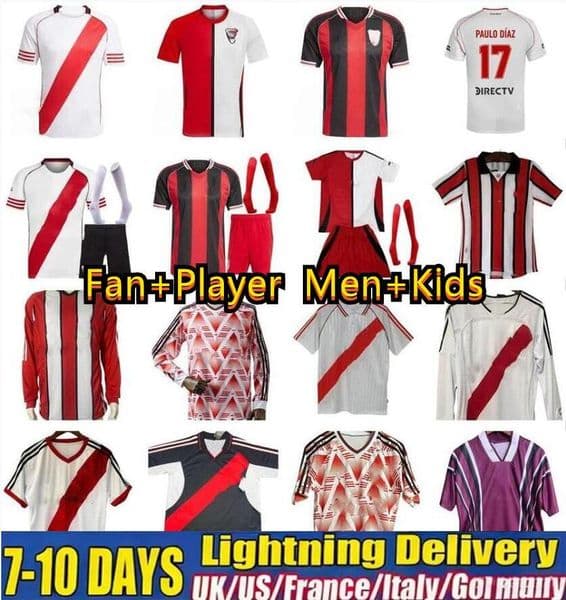 2025-2026 River Plate Retro Soccer Jersey M.Suarez Palavecino C.Echeverri Perez De La Cruz riverbeds Vintage 1992 1994 1995 1996 Football Shirt Camiseta Thai Quality