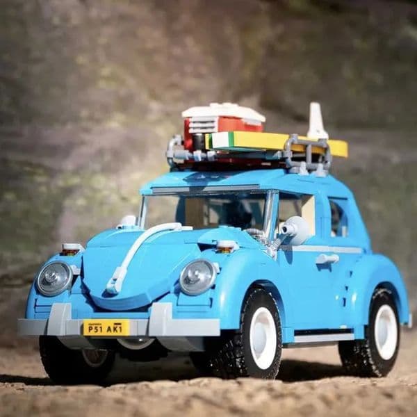 2026 Build Block brick Set Build Block Set Blue Beetle Camper Van Brick Building Blocks Set, 1167-Piece Technical Model Car Kit Creative Assembly, Fun Gift For Kid