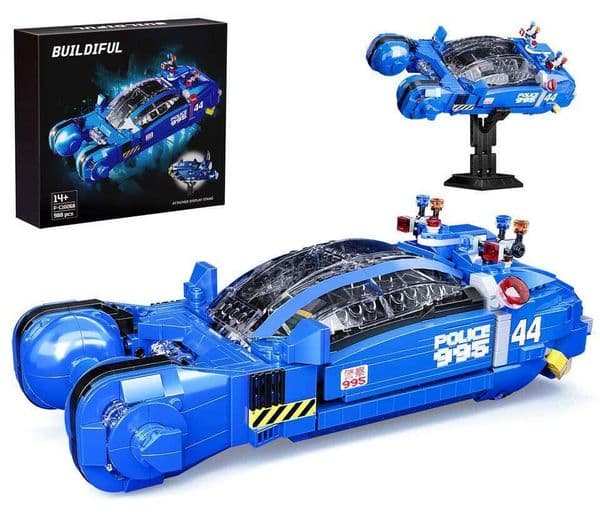 Spinner Vehicle Building Blocks Sci-Fi Movie Car Bricks with Display Stand Collection Toys Fans and Adults Gifts(988 PCS) J260511