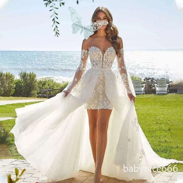 Plus Size Arabic Aso Ebi Urious Beaded Crystals Mermaid Bridal Dresses Sheer Neck Wedding Gowns 01 6660312