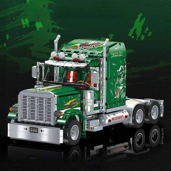 Static Version DIY Trailer Truck Front Model Building Block Technical Educational Assembly Toy Bricks For Boys Holidays Gifts 26Y0511