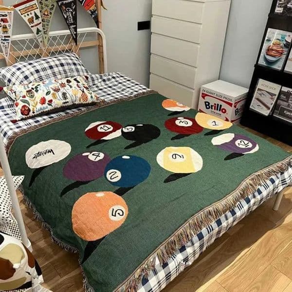 2026 Billiards Theme Throw Blanket For Home Decor And Outdoor Activities Bed Plaid Blankets Throws Sofa Bedspread The Omori Cover Free Shipping 02