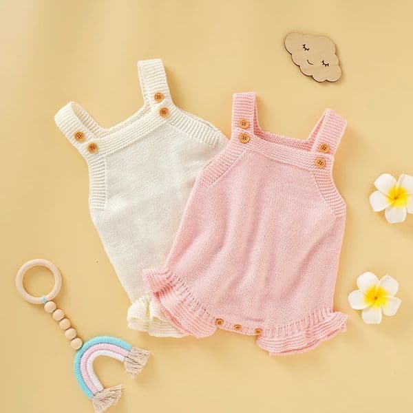 Baby Bodysuits Sleeveless Knit born Boy Girl Pure Onesie Jumpsuits One Piece 0-18m Infant Unisex Clothes Toddler Kids Outfits 260511