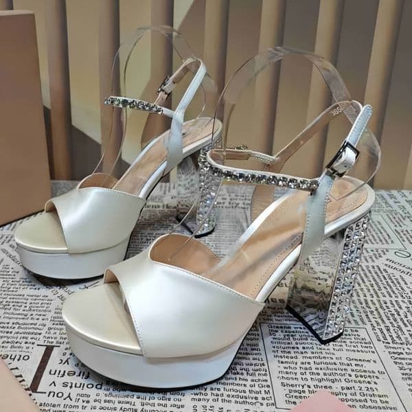 Sandals women's high heels classic lettered shoes fashionable casual shoes chunky sexy beach shoes outdoor slippers waterproof platform high-heeled shoes 12.5cm