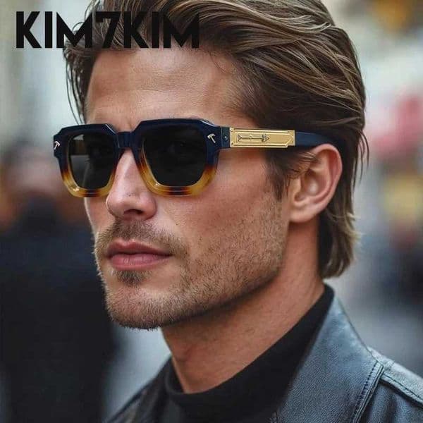 Polarized Square Punk Sunglasses Men 2026 Luxury Brand Classic Rectangle Sunglass UV400 Driving Eyewear Fashion Outdoor ShadesT260511