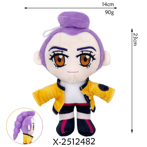 New Anime Kpop Demons Hunters Plush Cute Purple Tiger Black Hat Magpie With 3 Eyes Monster Hunt Girl Group Doll For Fans Gifts xxxl