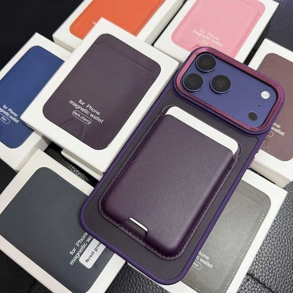 Luxury For Magnetic Leather Wallet Holder Case For iPhone 17 16 15 14 13 12 Pro Max Plus Card Holder Cover AccessoriesJ260511