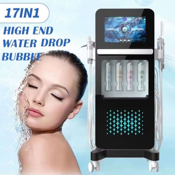 Upd Upd Top Ranking Multi-functional 17 in 1 Hydra Microdermabrasion Spa Salon Facial Deep Cleaning Pore Shrinking H2O2 Oxygen Aqua Jet Hydro Peeling Device