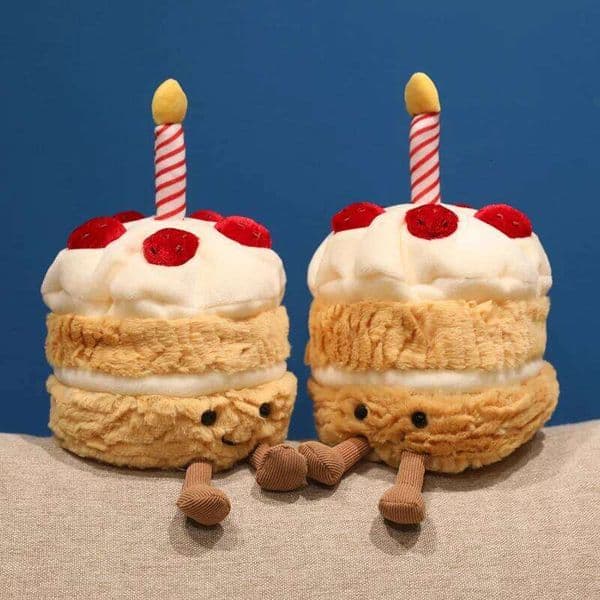 16cm Strawberry Cake Plush High Quality Sweet Doll Delicate Desert Pillow Party Props Xmas Gifts 26L0511