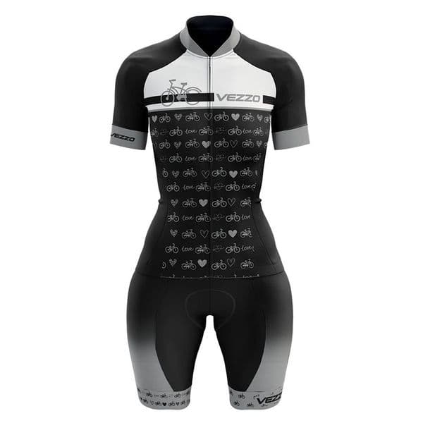 Cycling suit, triathlon jumpsuit, tight-fitting suit for women, short-sleeved road cycling suit