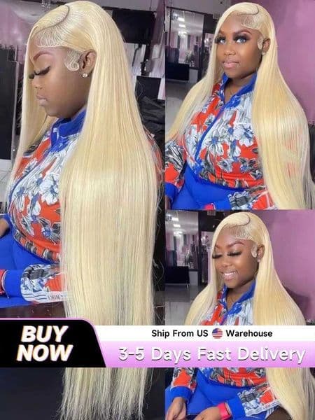 38 40 Inches 613 HD Lace Frontal Wigs 13x4 13x6 360 Honey Blonde Brazilian Straight Lace Front Frontal Human Hair Wigs for Women X260511