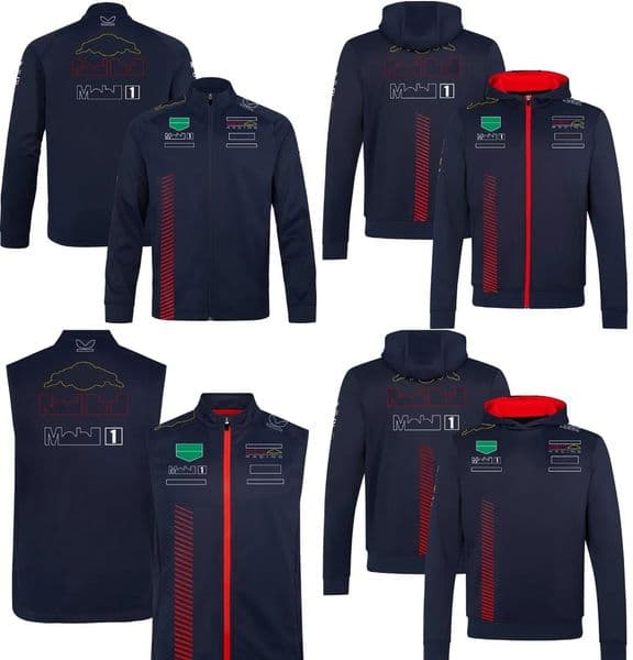 Motorcycle Gear Formula 1 Team New ride gear F1 Racing Mens Womens Hooded Sweatshirt Race Fans Windproof Full Zip Hoodie Jacket Free Ship 04