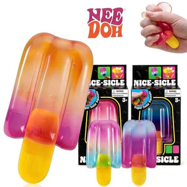 Schylling Needoh Duang Cube Sensory Toy Gradient Popsicle Stress Relief Cube Calms Anxiety Boosts Focus Aids ADHD X260511