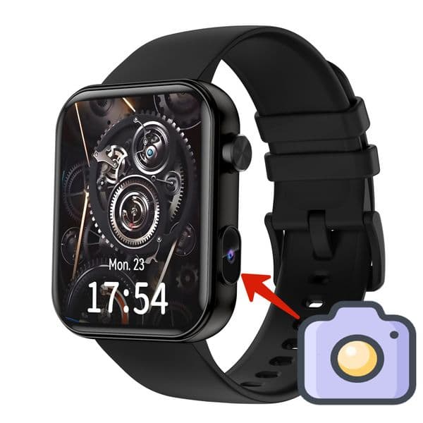 P Smart Watch Bluetooth Call Smartwatch with Camera Video Recording Health Monitoring Outdoor Sports Fitness Tracker for Men Women