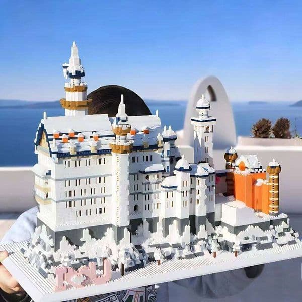 3218 Pieces of World-Famous Landmarks, Swan Lake Castle, World Landscape Architectural Model, Assembly Toys, Decorative Micro Bricks W260511