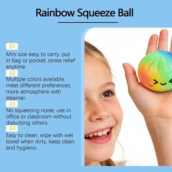 New product Simulation Flash Dumpling Pressure Ball Slow Rebound Soft Pinch Decompression Office Home Decorat Children Adults Birthday Gifts X260526