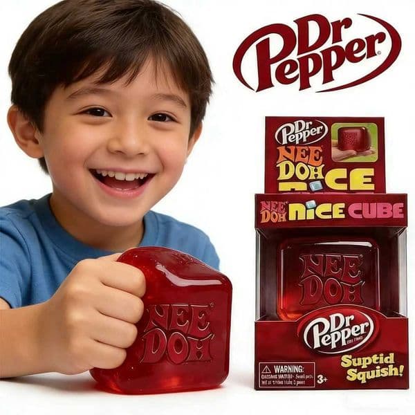 Schylling Needoh Nice Sensory Squeezing Toy Cube for Stress relief and Fingertip Release Toy for Pinching and Playing X260511