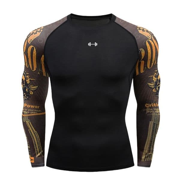 Gym Compression Dry Fit Mens Long Sleeves Fitness T-shirt Spring And Autumn Outdoor Sports Running Tees Sportswear Tops T-shirt 260511