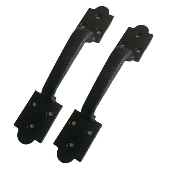 High Quality Black Gate Pull Handle, Rustic Barn Door Pull for Sliding Door, Gate, Garage and Shed
