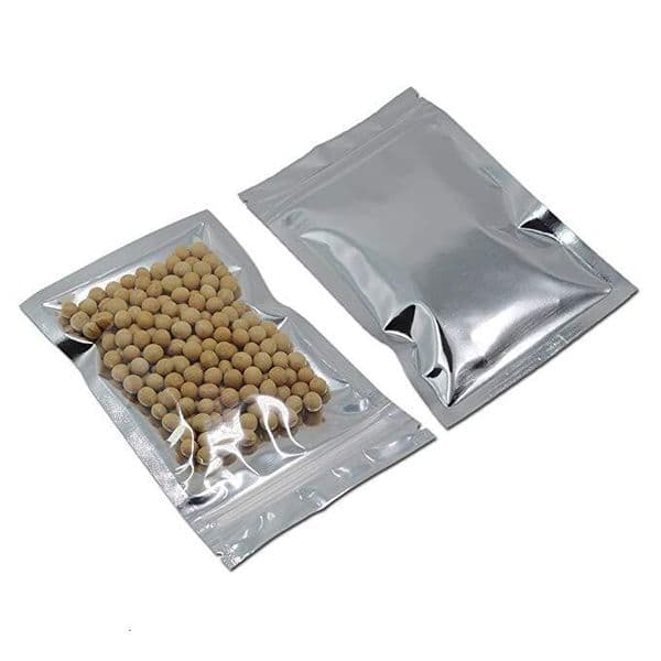 wholesale 100pcs/lot Resealable Bags Smell Proof Pouch Aluminum Foil Packaging Plastic Bag Food Storage Pouches 18 Sizes