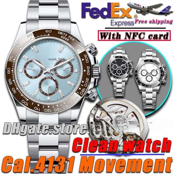 Mens Luxury Clean Factory platona Cal.4131 Movement Designer watches men Automatic Mechanical 40MM High quality 72-hour power storage watch