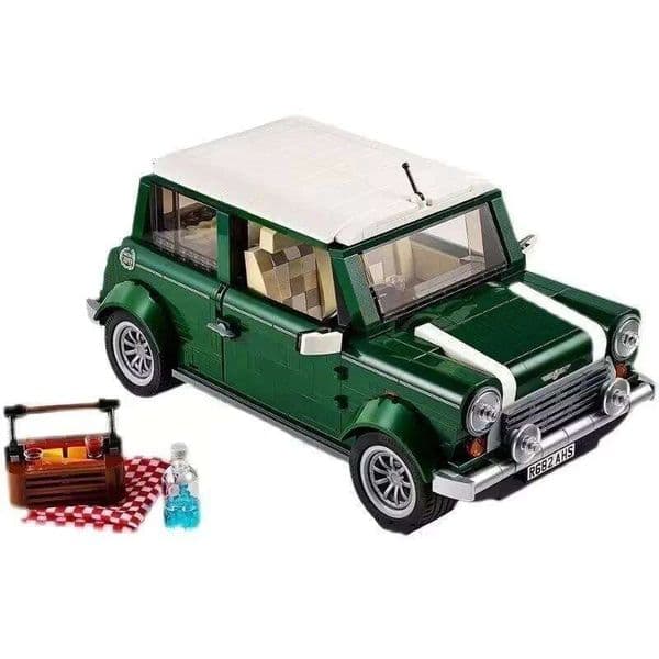 2026 new retro green picnic party car model set building blocks men and women toys New Year birthday holiday gifts J260511