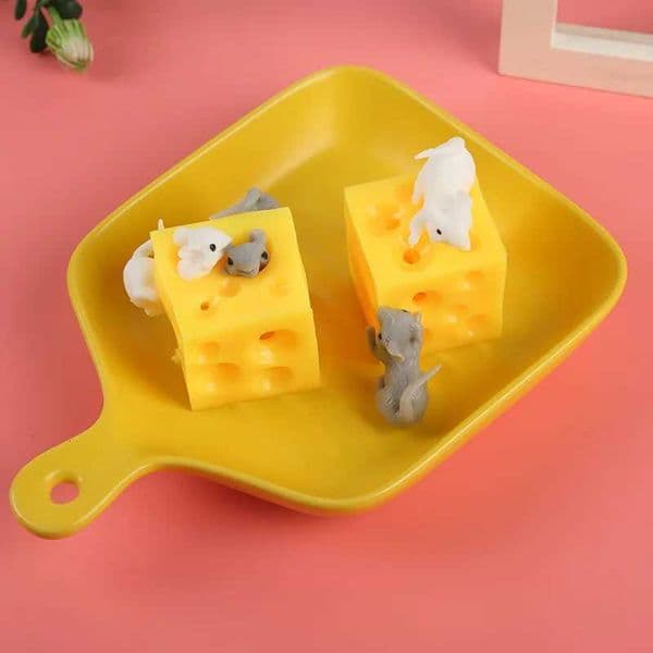 Cheese Mouse Squeeze Toy Relieve Stress And Anxiety Autism Sensory Fidget Kids Antiestrs Juguetes Cumpleaos Invitados Nios L260511