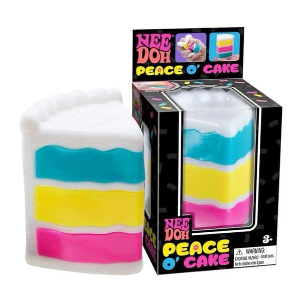 2026 Schylling Needoh Nice Rainbow Cake Sensory Squeezing Toy Cube for Stress Relief and Fingertip Release Toy Z260511