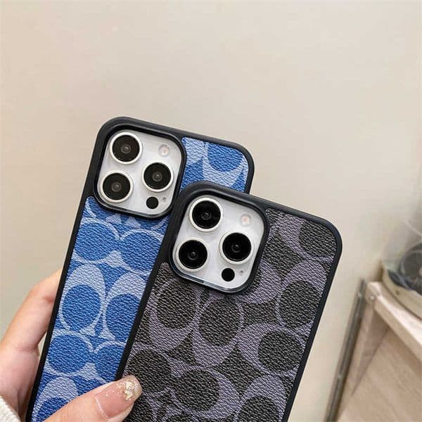 New model suitable for iPhone 16 Pro Max phone case with leather texture trendy brand phone case for iPhone 14 T260509