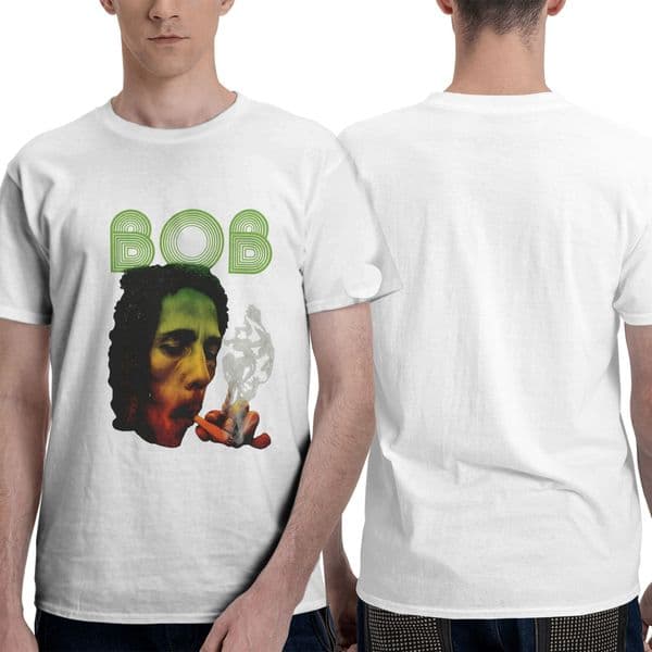 Green yellow and red color scheme T-shirt print is versatile loose and comfortable cotton short-sleeved top