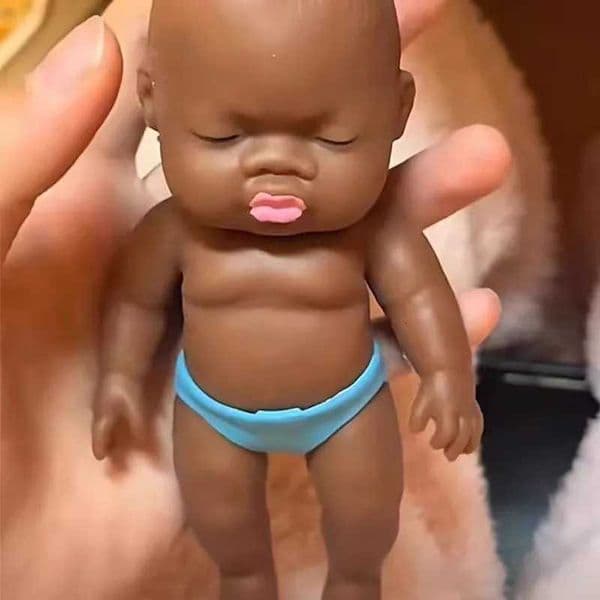 Big Black Doll Pinch Music Stress Relieving Toy Stress Relieving Artifact Black Doll Small Gift Doll Natasha Doll X260511