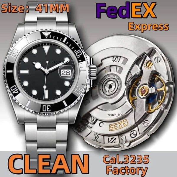 Clean Factory Super Clone 41MM Mens Designer Watches Top-3235 Movement Automatic Machinery Ceramic Bezle Sapphire Glass Glide Lock Diving Watch With Box r2