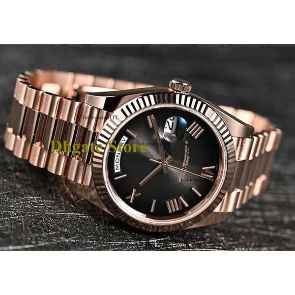 40mm Men Everose Watch Gradient Slate Gray BP Automatic 2813 Watches Men's Day Date 228235 Rose Gold BPF Sapphire Glass BpFactory Wristwatches