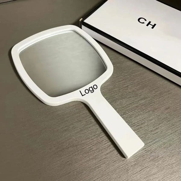 2026 And Mirrors Black Fashion Designer Handheld White Classic Womens Travel Portable Small Bag Essential Makeup Mirror Free Shipping 02