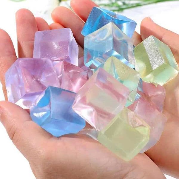 Squishy Ice Cube Fidget Anti Stress Squeeze Toy Kids Adults Party Gifts Decompression Autism ADHD Sensory Anxiety Therapy X260511