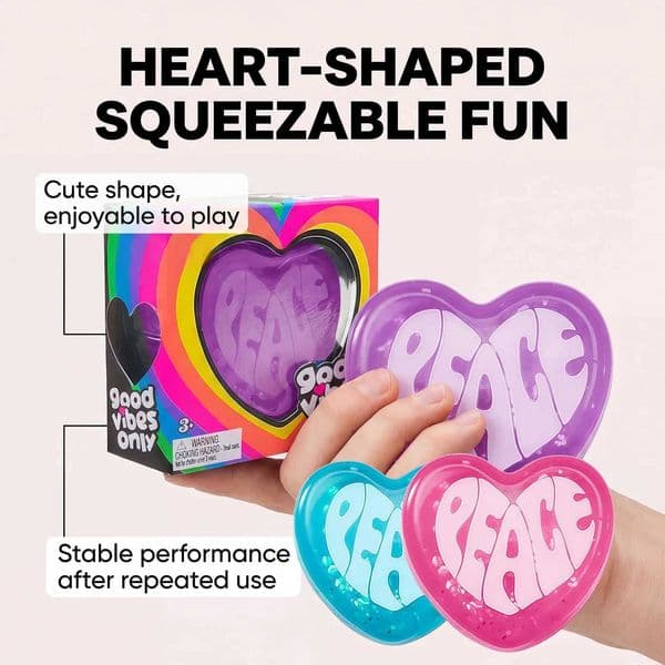 In StockNeedoh Heart Squishy Toy Blind Box Cute Heart Shape Stress Relief Soft Slow Rebound Fun Portable Toy Surprise Toy Gift X260511