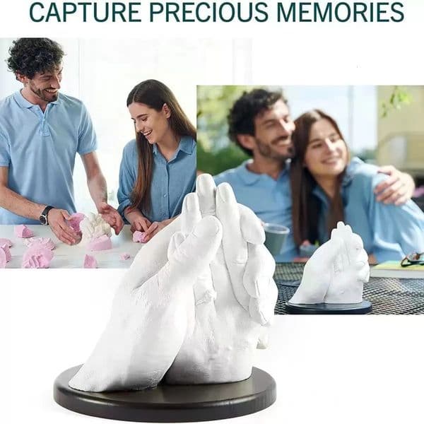 2026 Metal Fidget Toy Home Hand Casting Kit For Couples Or Family With Mounting Plaque Anniversary DIY Gifts Her & Him, Keepsake Sculpture Wedding fidget cube Kids