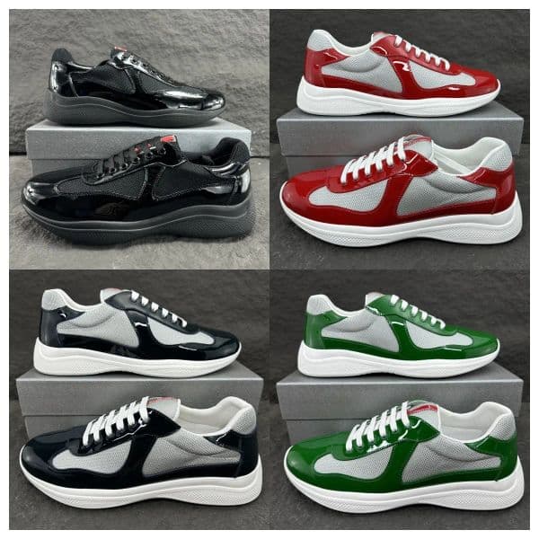 Designer American cup Casual shoes low red Sneakers Luxury Trainers Americas sneaker Rubber Fabric Outdoor Comfortable shoes Walking shoes big size