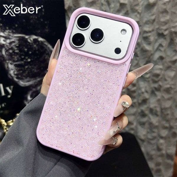 Luxury Fantasy Bling Little Rhinestone Glitter Phone Case For iPhone 17 14 15 16 Plus 13 12 11 Pro Max Shockproof Bumper Cover W260512