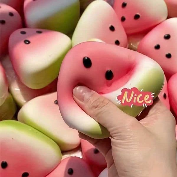 Watermelon Shaped Squeeze Stress Ball Fun Fidget Toy for Kids Perfect for Party Favors Rewards Festival Gifts H260512