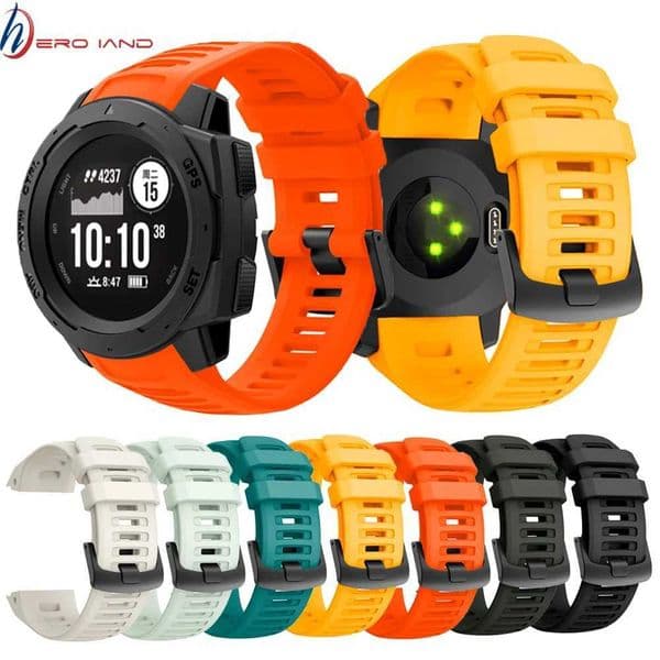 22mm Sports Watch Silicone Band Wristband Strap for Garmin Instinct Strap Replacement Wristband Strap Smart Wrist Band Strap H260511