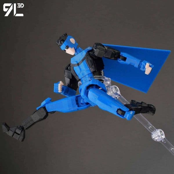 9L3D Lucky13 Black Blue Invincible 2.0 Action Figure Titan13 Dummy13 T13 Multi-Jointed 3D Printed Collectible Model Toys W260512