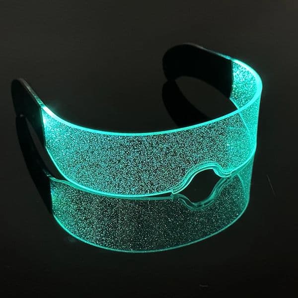 Led Luminous Glasses Bar Masquerade Concert Rave Goggles Rainbow Space Robot Futuristic DJ LIGHT Star Y2k 260512