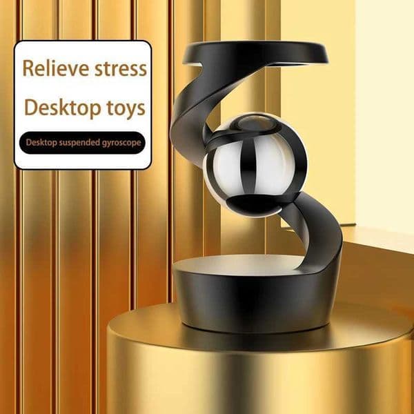 Desktop Rotating Gyroscope Finger Fidget Spinner Toy All Aluminum Alloy Spinning Gyro Silver Metallic Accents For Adults Gift Z260512