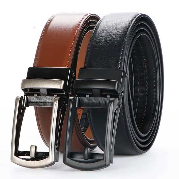 Mens Cowhide Genuine Leather Belt Work And Business Gift For Dad And Husband H260511