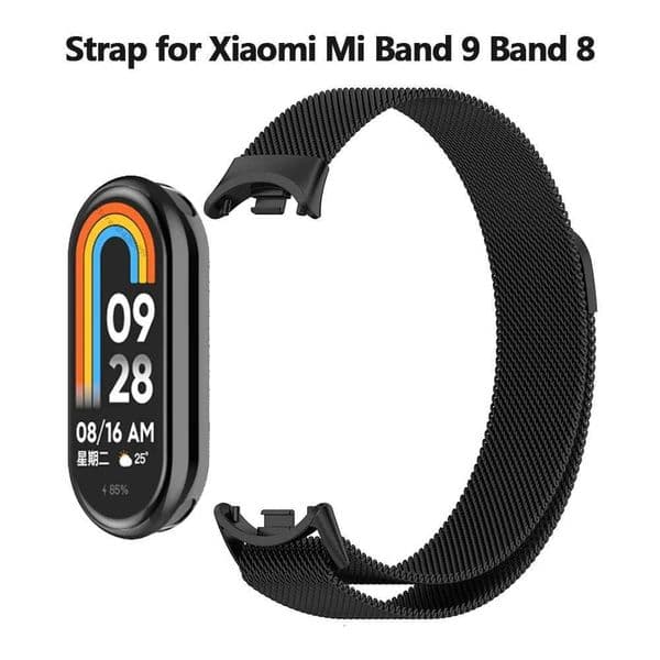 Milanese Loop Strap For Mi Band 9 Smart watch Bracelet Accessories Metal Stainless Steel Watchband for Mi Band 8 9 Correa H260511