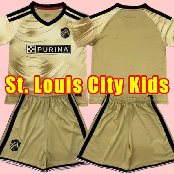 Kids Child ST Louis City 2026 2027 SC Soccer Jerseys 26 27 football shirt short sleeve home saint Lowen Ostrak NILSSON KLAUSS enfants 16-28