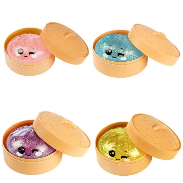 Glitter Dumpling Squishy 2026 Upgrade Squishy Dumpling Toy Cute Stress Balls Fidget Sensory Toys Stocking Stuffers with FoodT260512
