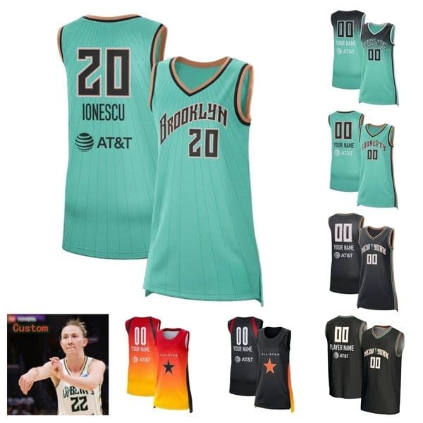 Satou Sabally Liberty Jersey Basketball Sabrina Ionescu Breanna Stewart Rebekah Gardner Rebecca Allen Raquel Carrera Marine Fauthoux Pauline Astier Women Youth