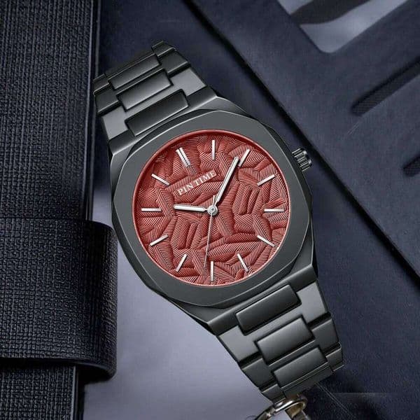 Trendy, fashionable and versatile stainless steel night light waterproof men's quartz watch 26Y0512
